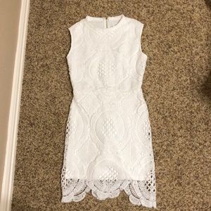 White cocktail dress